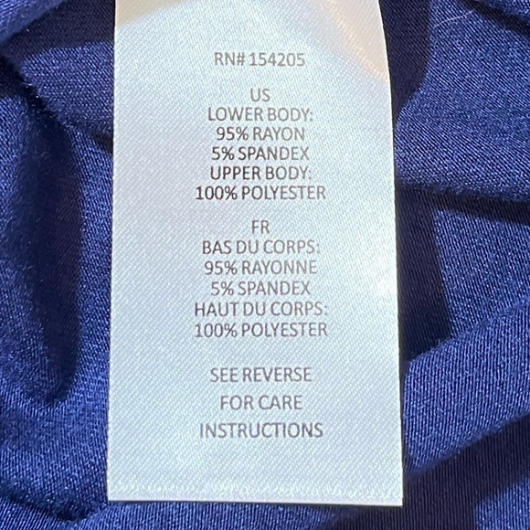 NWT COOPER & ELLA Blue Top Sheer Neckline Size Medium - Picture 12 of 12